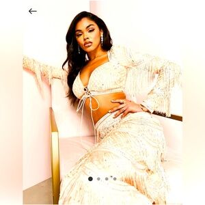 ASOS embellished two piece set